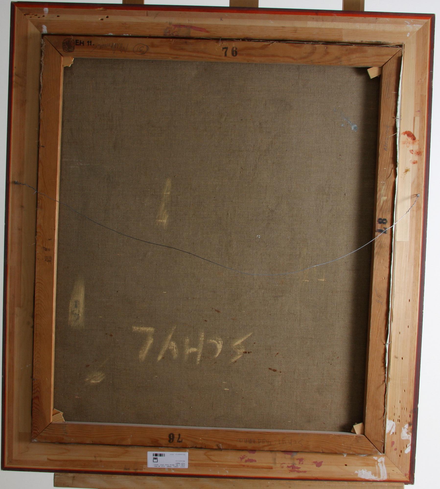 SCHYL, JULES, olja på duk, sign o dat Östra Torp 1932. Prov; Olof Sager.