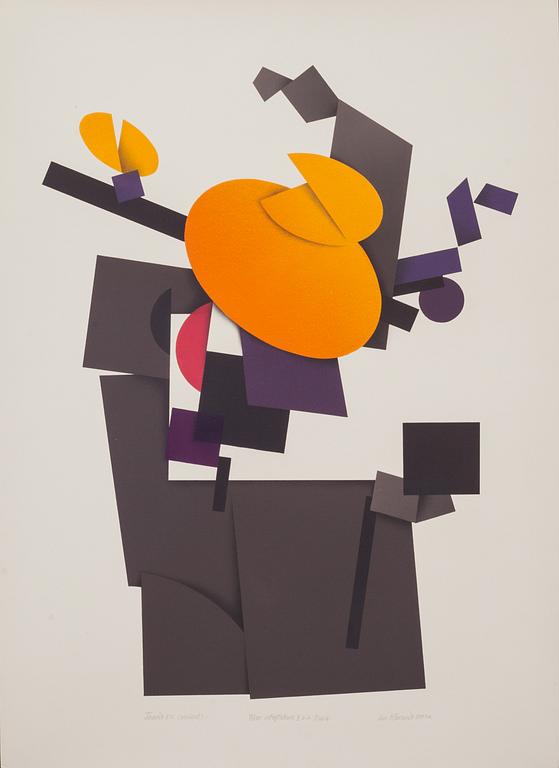 AVO KEEREND, färglitografi, signerad, daterad 1991 och numrerad V E.A.