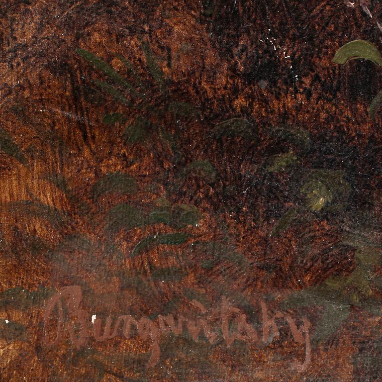 JOSEF BURGARITZKY, tillskriven, olja på duk, sign, Österrike, 1800-talets andra hälft.