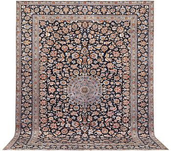 A carpet, Kashan, c. 405 x 303 cm.