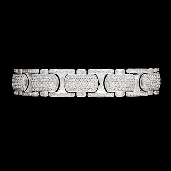 908. A brilliant cut diamond bracelet, tot. 6.87 cts.