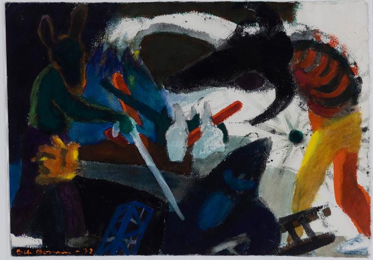 Olle Bonniér, Composition with a cane and a ladder.