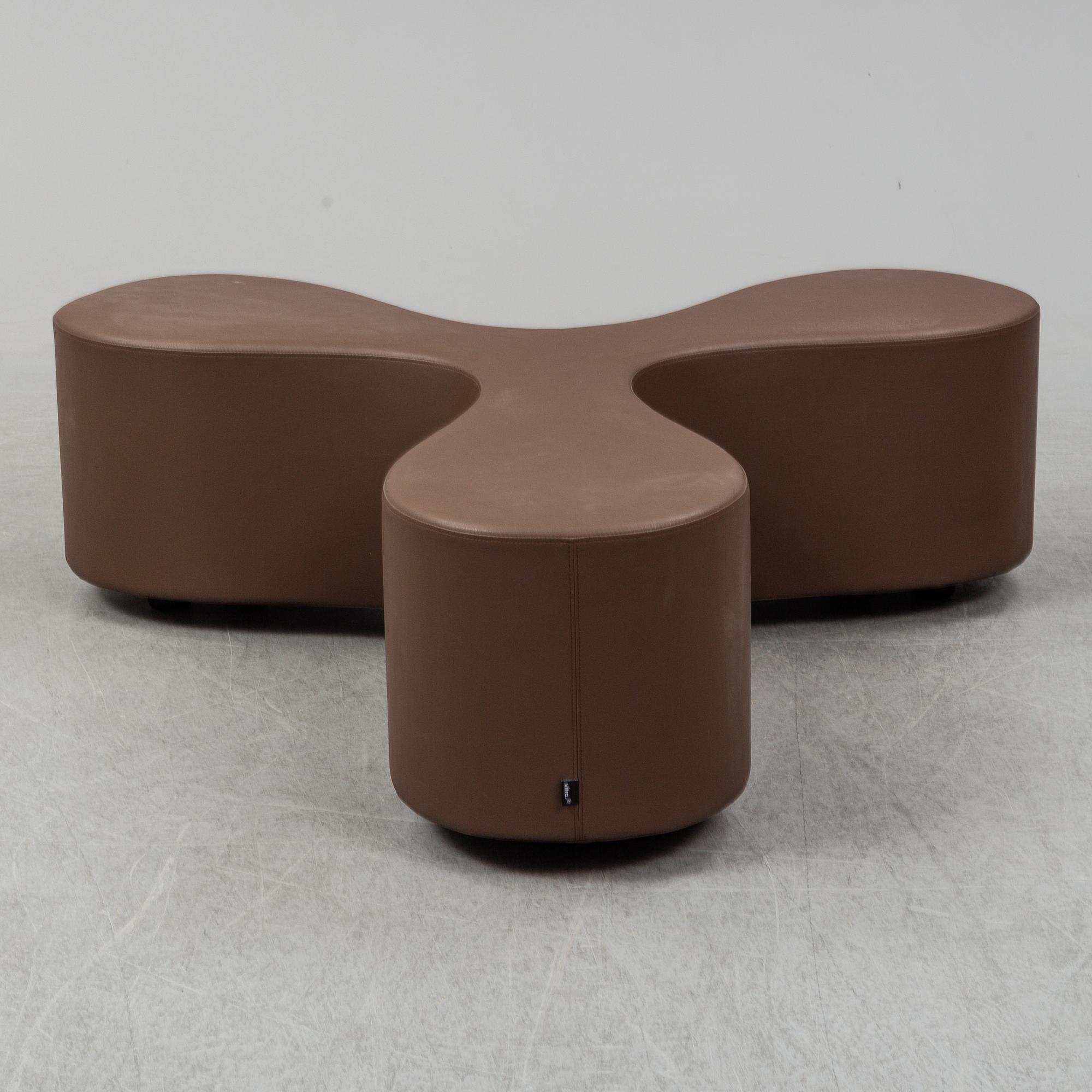 A 'Flower' bench by Sanaa for Vitra, designed 2001.