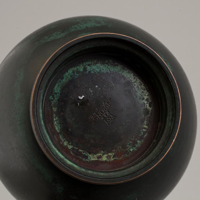NILS FOUGSTEDT, a 1930's bronze vase.