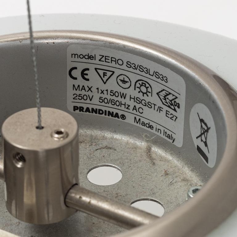 Mario Mengotti, a "Zero S3" ceiling lamp, Prandina, Italy.