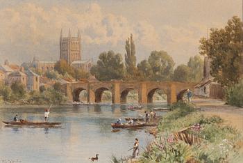 Francis George Coleridge, Båtar på floden, Cambridge.