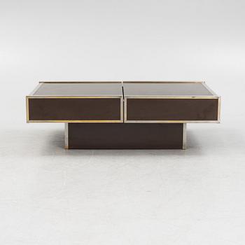 Coffee table/bar cabinet, likely Italy, second half of the 20th century.
