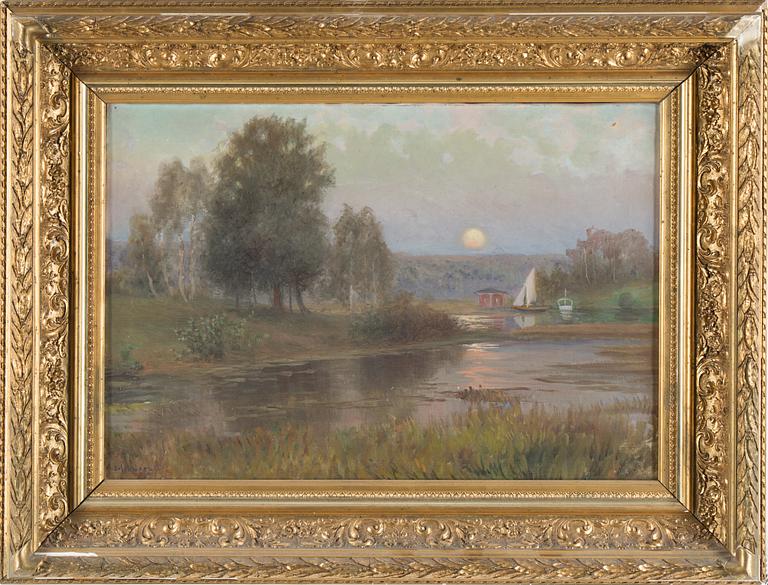 ANSHELM SCHULTZBERG, oil on canvas, signed A. Schultzberg.