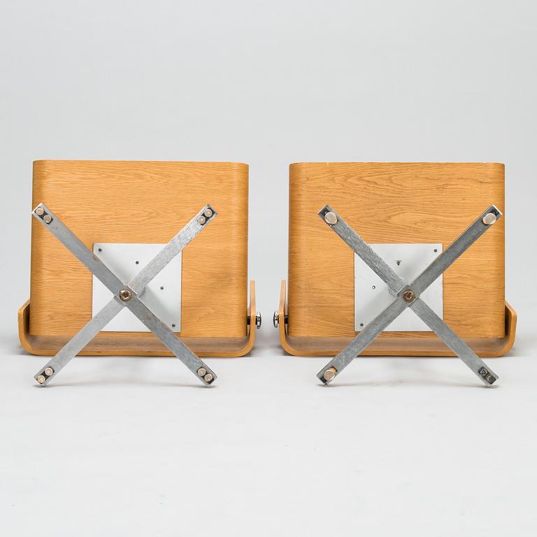 TOIVO KORHONEN and ESKO PAJAMIES, A pair of 1960s easy chairs, model TU-641, 'Bonzo', for Merva, Finland.