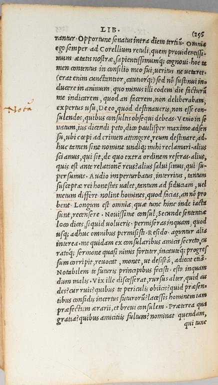 Editio princeps of all Pliny's ten books of letters, Aldus Manutius 1508.