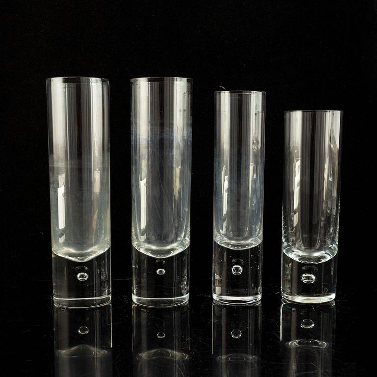 68 'Pippi' glasses, Walter Hickman, Kosta.