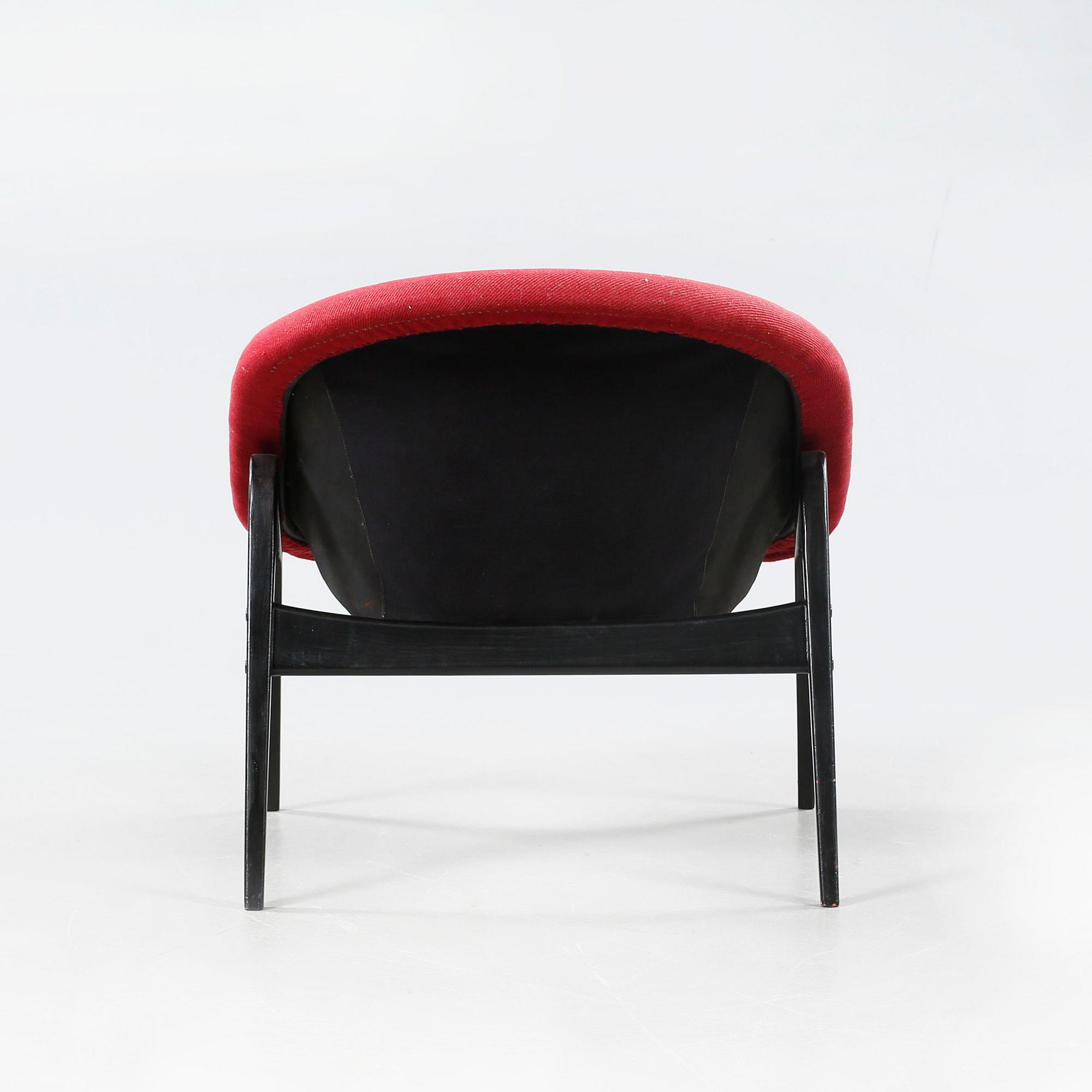 An easy chair, model "Columbus" Studio collection, designed by Harmuth Lohmeyer, Dux, approx 1954.