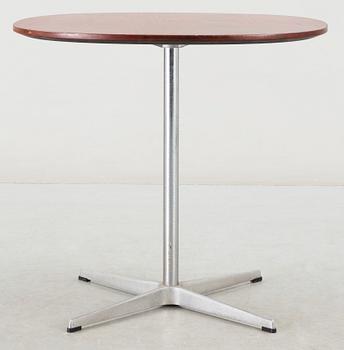 BORD, design Arne Jacobsen, etikettmärkt Fritz Hansen, 1900-tal.
