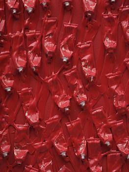 Arman (Armand Pierre Fernandez), "Monochrome accumulation no 5007".