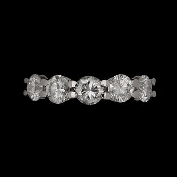 165. A brilliant cut diamond ring, tot. app. 2.0 cts.