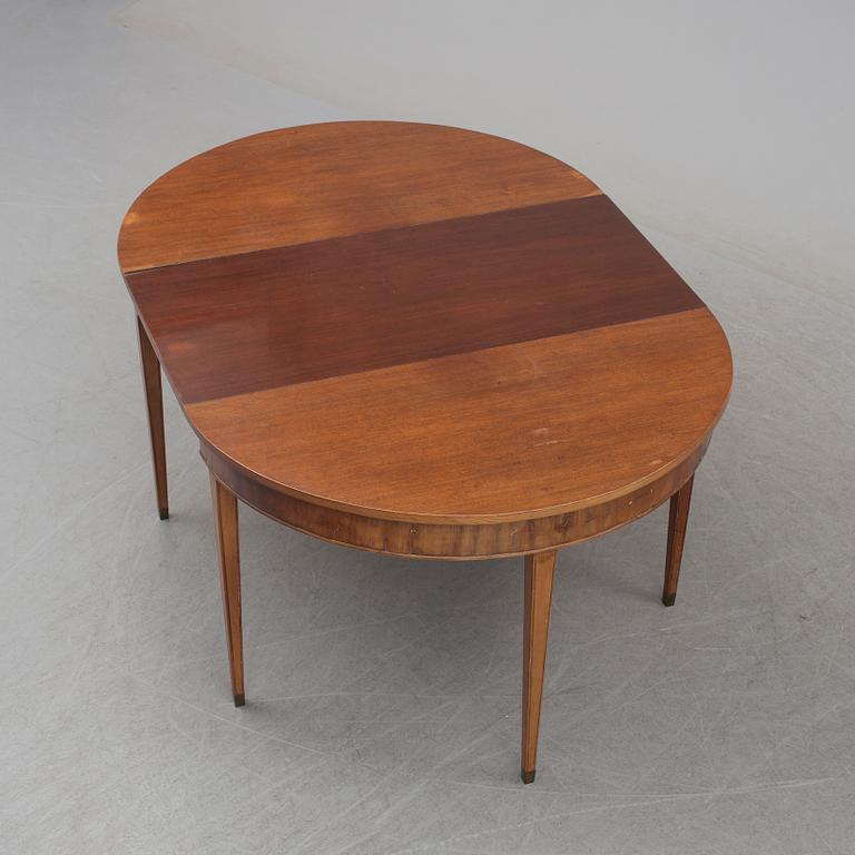 a 19th century mahogany dining table.