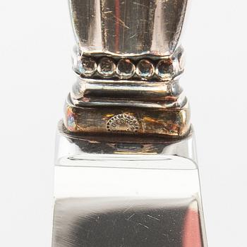 Johan Rohde, cutlery 24 pcs "Konge/Achorn" sterling silver for Georg Jensen after 1945.