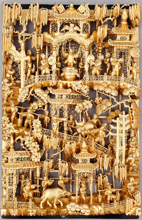 VÄGGRELIEF, Kina, 1900-tal.