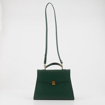 Lanvin, a green coated canvas bag.