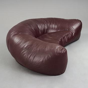 Raphael Raffel / Raphaël, a 'Croissant'  sofa, Maison Honoré, Paris 1970's.