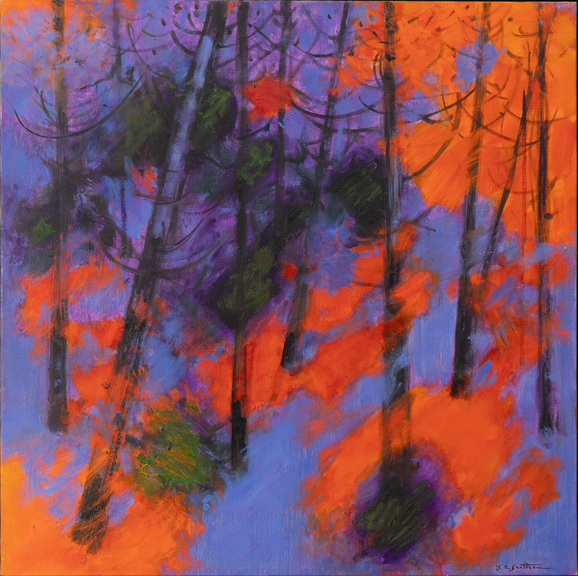Maurice Élie Sarthou, "Pins brules".