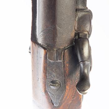 Slaglåsgevär, svenskt, 1700-tal.