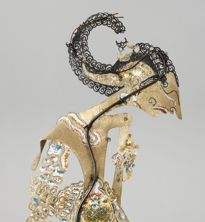 SKUGGSPELSFIGURER, 5 st, Indonesien, 1900-tal.