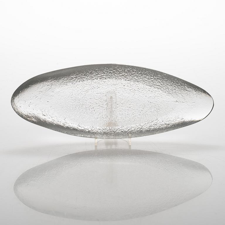 Tapio Wirkkala, lasiveistos, 3587, signeerattu Tapio Wirkkala Iittala -56.