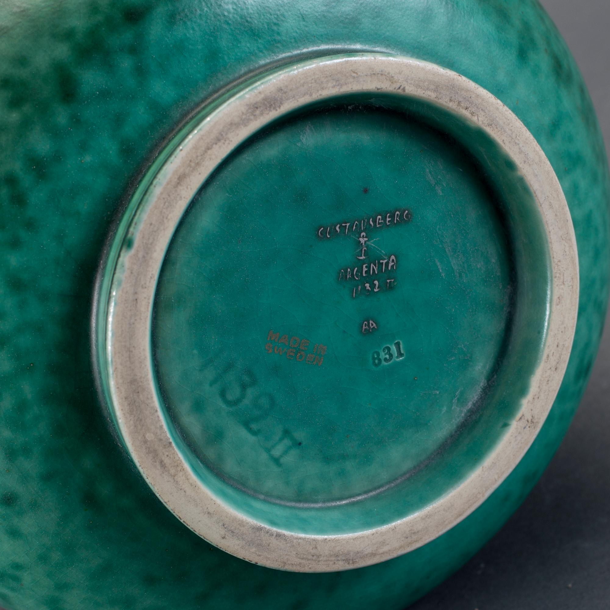 VAS, stengods, Argenta, "Wilhelm Kåge, Gustavsberg Studio.