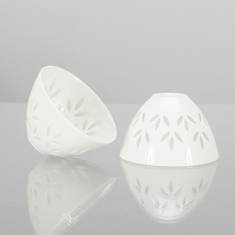 MALJOJA, 4 kpl, riisiposliinia, Friedl Holzer-Kjellberg Arabia 1900-luvun puoliväli.