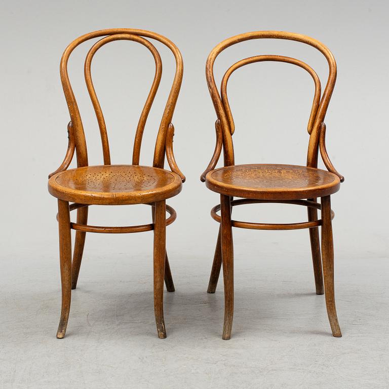 six early 20th Century chairs.