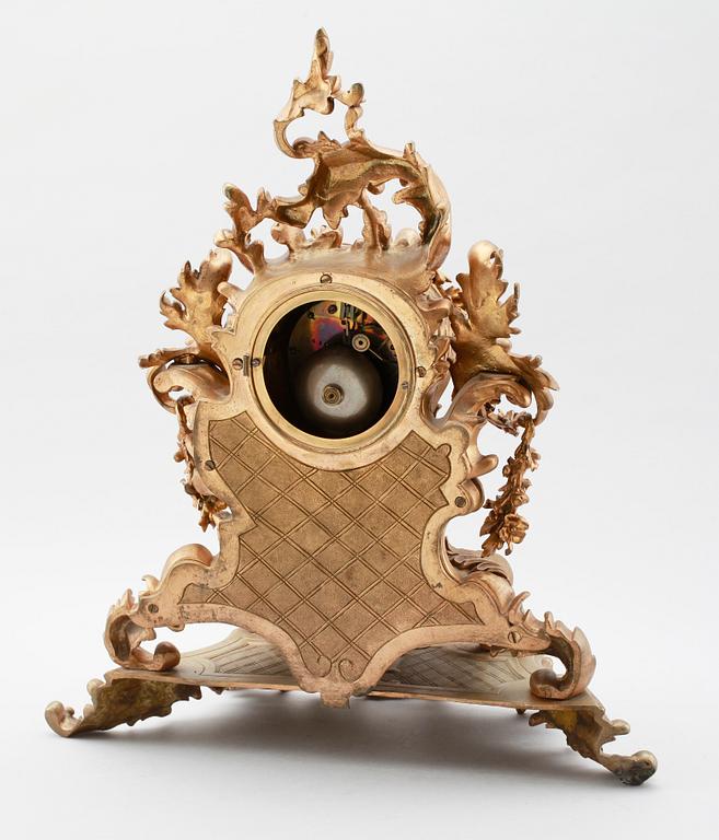 BORDSPENDYL, brons, Frankrike, 1800-talets mitt.