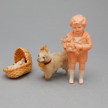 DOCKSKÅP med TILLBEHÖR, 1900-talets första hälft.