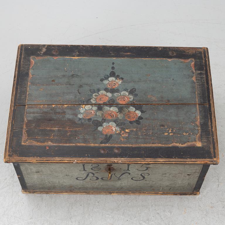 Kista, allmoge, Brunnskog, Värmland, daterad 1815.