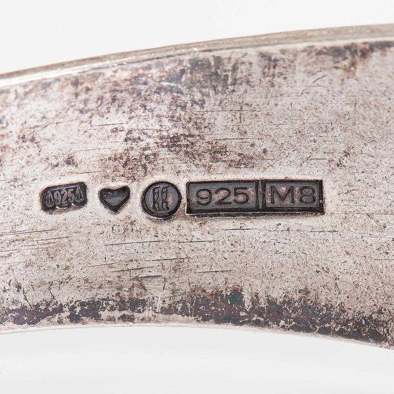 Germund Paaer, bracelets, 2 pcs, silver. Kalevala Koru.