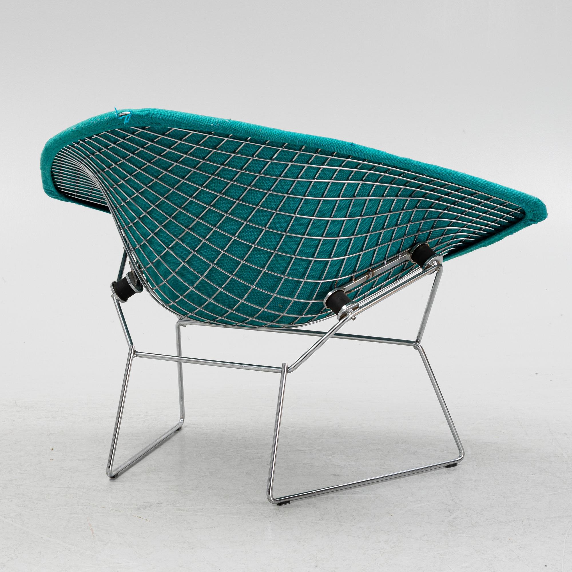 Harry Bertoia, a 'Diamond Chair Wide' 1950s/60s. Knoll International.