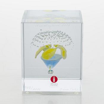 Oiva Toikka, vuosikuutio 2000, signeerattu Oiva Toikka Nuutajärvi 2000, 905/2000.