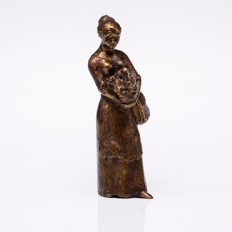 MATTI HAUPT, skulptur, polerad brons, signerad.