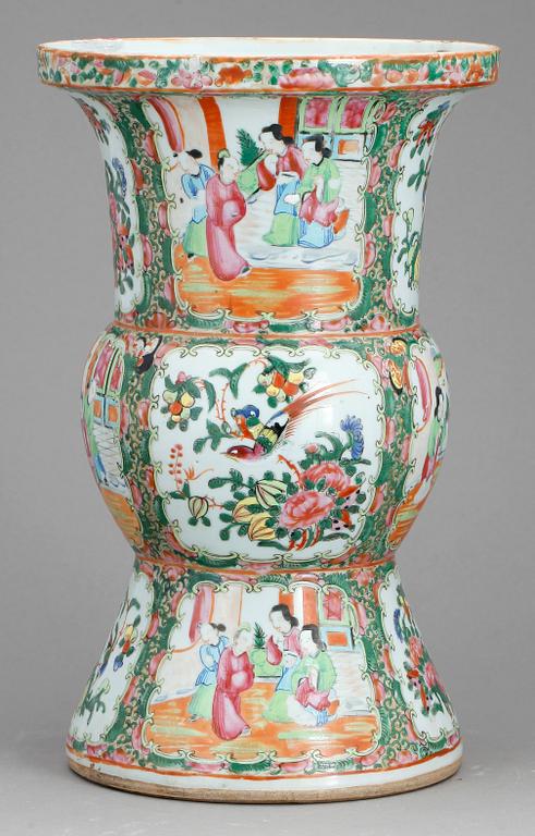 VAS, porslin, Kanton, Kina, 1800-tal.