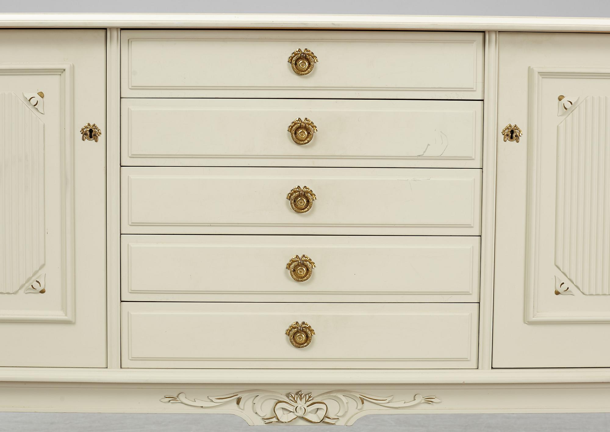 A Gustavian style sideboard, second half of the 20th Century.