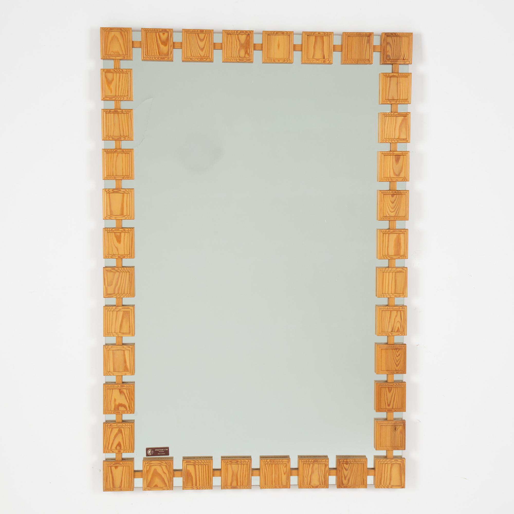 A mirror, AB Glas & Trä, Hovmantorp, 1960's/70's.