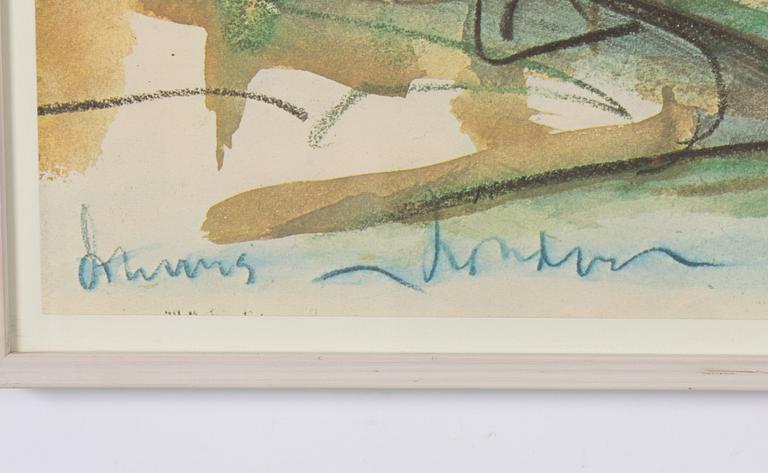 Claes Oldenburg, "Proposec Colossal Monument for Battersea Park, Lindon, Drum Set 1966".