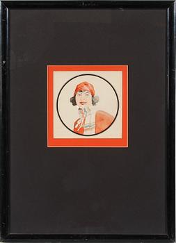 OKÄND KONSTNÄR, akvarell, 1920/30-tal.