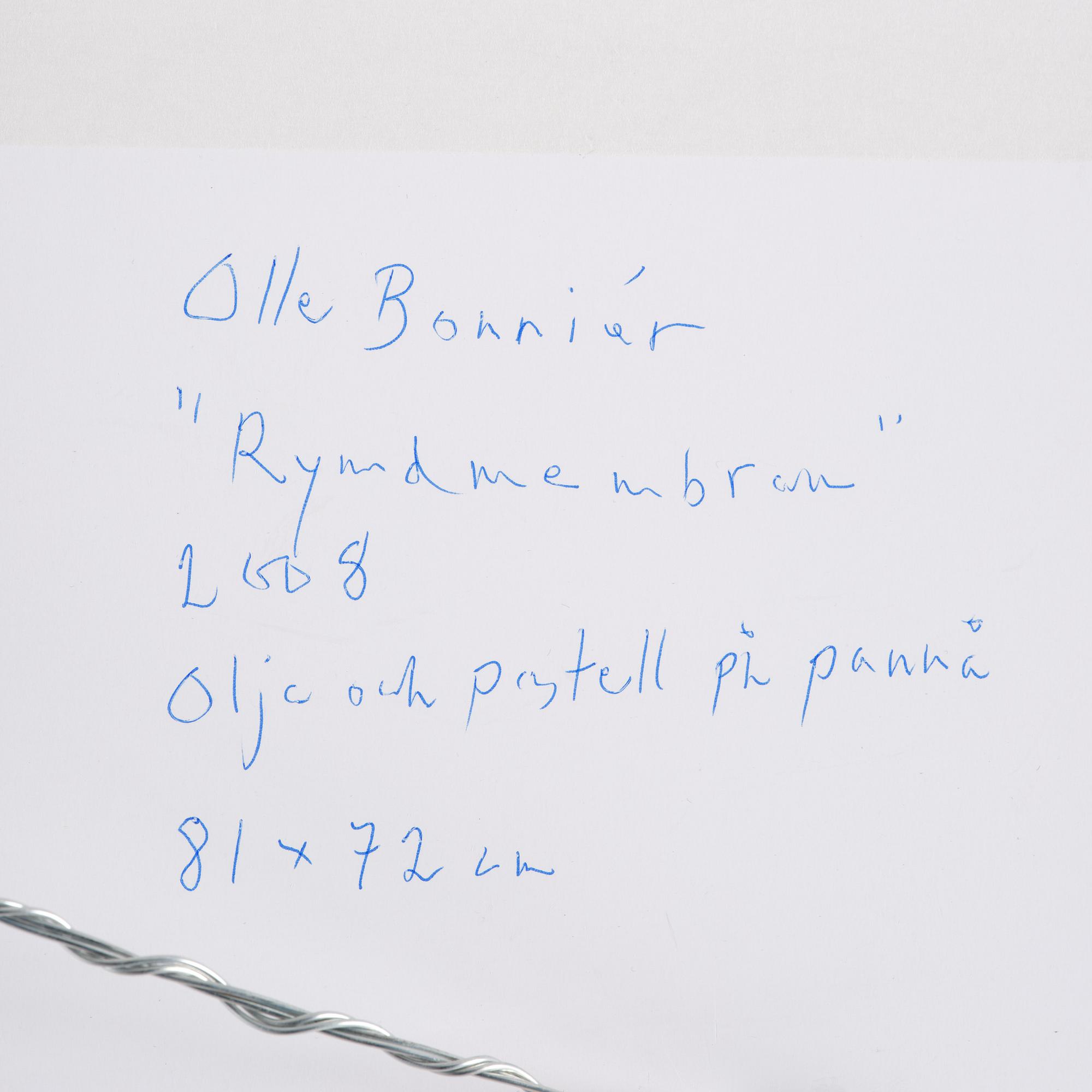 Olle Bonniér, "Rymdmembran".