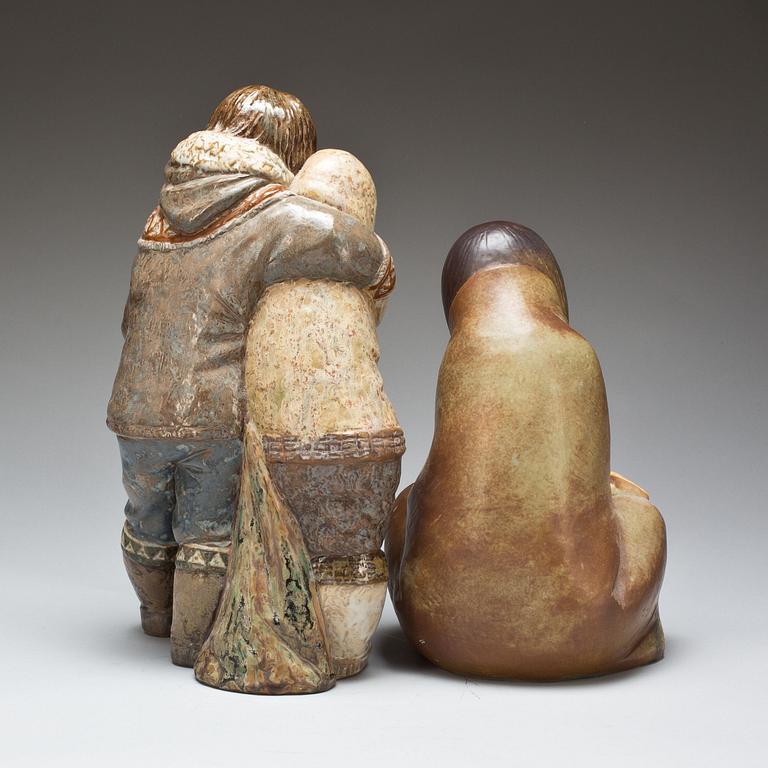 FIGURINER, 2 st, stengods, Lladro.