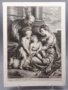 Shelte Adams Bolswert · SHELTE ADAMS BOLSWERT, kopparstick, efter P. P. Rubens.