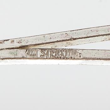 Björn Weckström, A sterling silver and acrylic necklace "Space apple". Lapponia 1978.