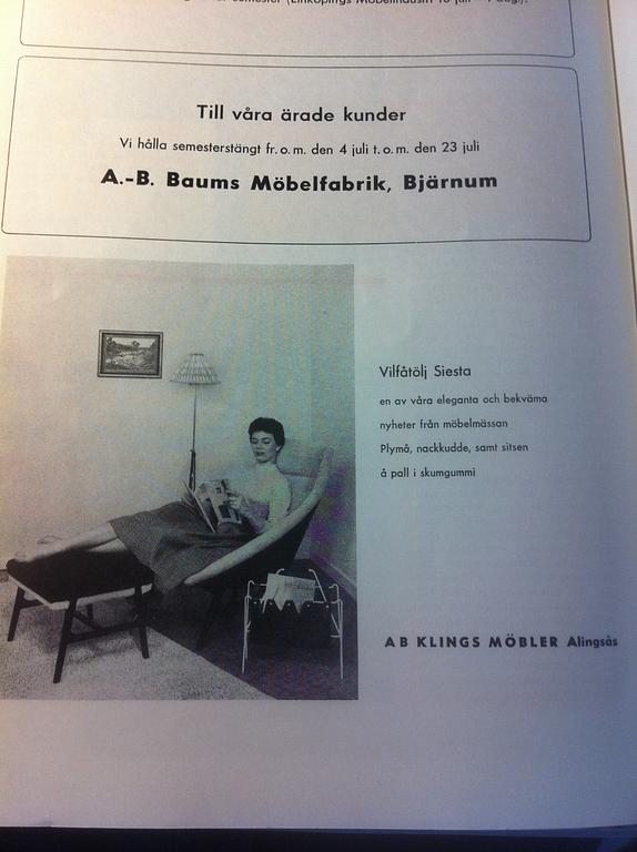 A chair, "Q 56", Möbel-Ikea, designed 1956.