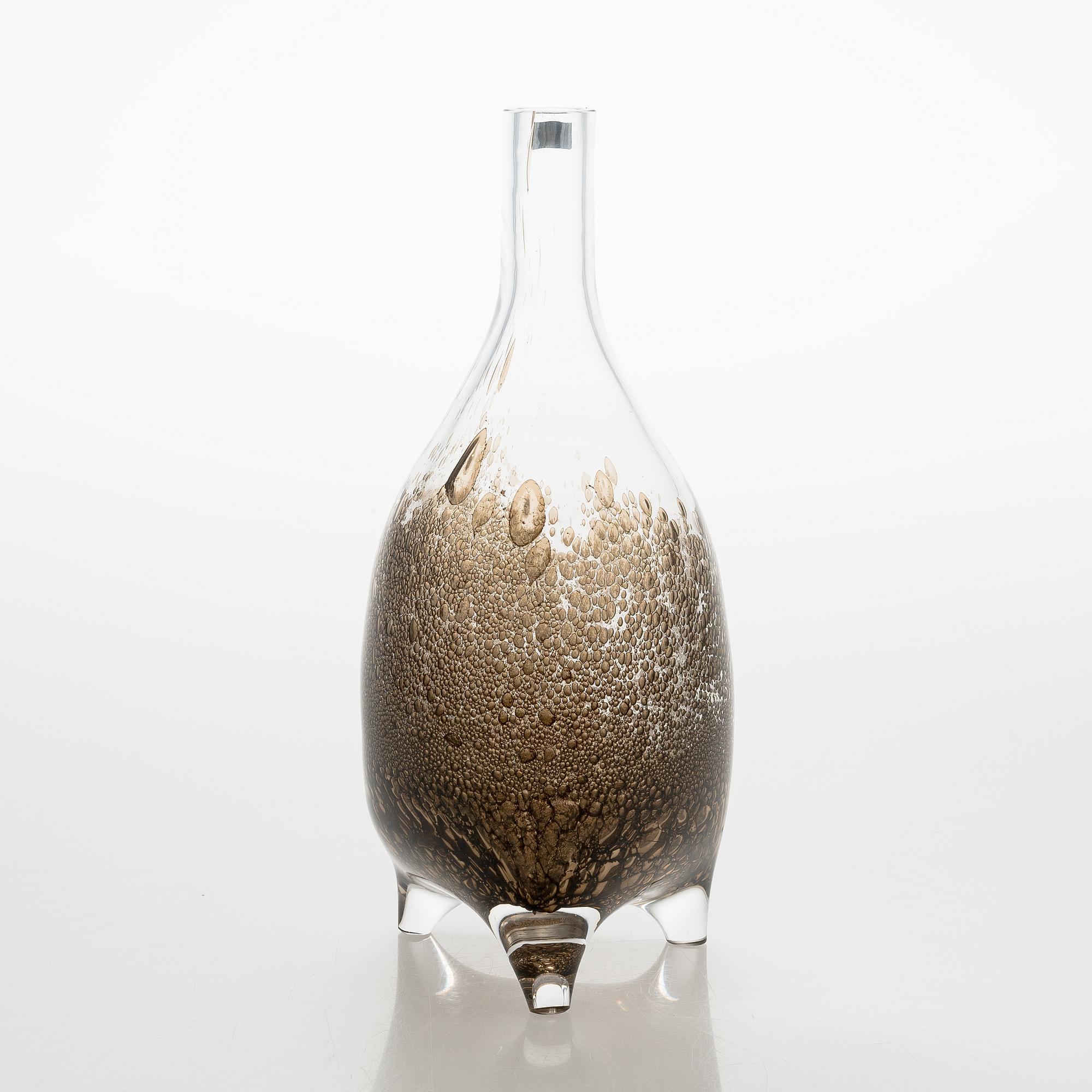 Björn Weckström, A 'Napoleon' decanter, signed Björn Weckstöm Nuutajärvi Notsjö.