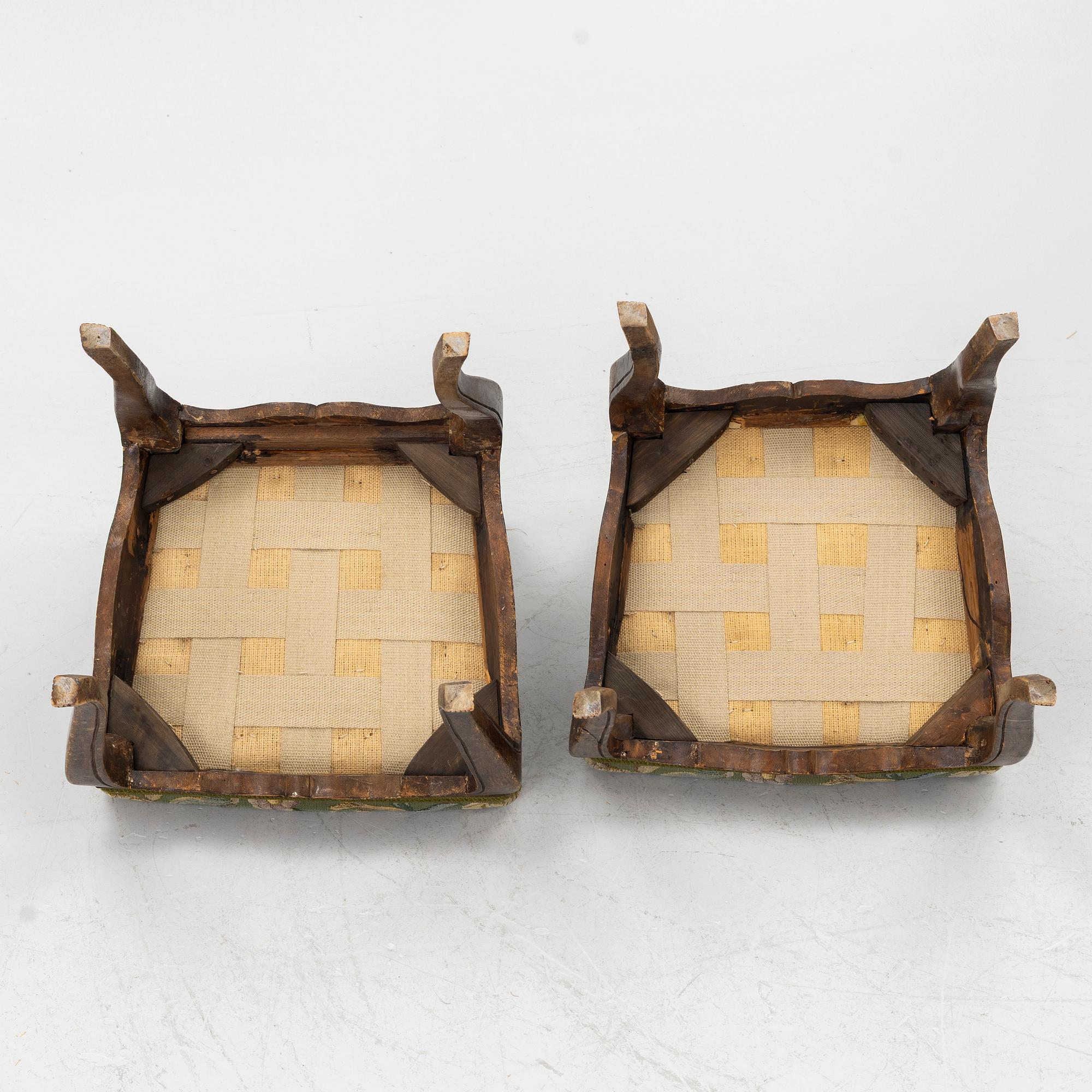 Chairs, a pair, Rococo, 18th century.